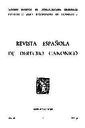 Revista Española de Derecho Canónico. 1978, volumen 34, n.º 99. PORTADA [Artículo]
