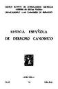 Revista Española de Derecho Canónico. 1981, volumen 37, n.º 106-107. PORTADA [Artículo]