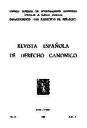 Revista Española de Derecho Canónico. 1982, volume 38, #110. PORTADA [Article]