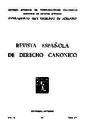 Revista Española de Derecho Canónico. 1984, volumen 40, n.º 117. PORTADA [Artículo]