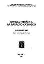 Revista Española de Derecho Canónico. 2004, volumen 61, n.º ESPECIAL. INDICES 1966-2003. Índices 1966 - 2003 [Artículo]