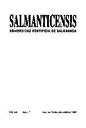 Salmanticensis. 1993, volume 40, #3. PORTADA [Article]