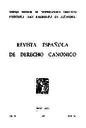 Revista Española de Derecho Canónico. 1979, volume 35, #100. PORTADA [Article]