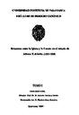 Relaciones entre la Iglesia y la Corona en el reinado de Alfonso X el Sabio (1252-1284) / [Tesis]