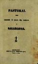 Boletín Oficial del Obispado de Salamanca. 2/1854, pastoral [Issue]