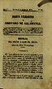 Boletín Oficial del Obispado de Salamanca. 17/8/1854, n.º 16 [Ejemplar]