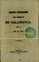 Boletín Oficial del Obispado de Salamanca. 1856, portada [Issue]