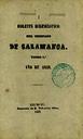 Boletín Oficial del Obispado de Salamanca. 1858, portada [Issue]