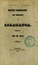 Boletín Oficial del Obispado de Salamanca. 1859, portada [Ejemplar]