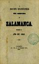 Boletín Oficial del Obispado de Salamanca. 1861, portada [Ejemplar]