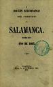 Boletín Oficial del Obispado de Salamanca. 1863, portada [Ejemplar]