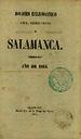 Boletín Oficial del Obispado de Salamanca. 1864, portada [Ejemplar]