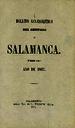Boletín Oficial del Obispado de Salamanca. 1867, portada [Ejemplar]