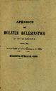 Boletín Oficial del Obispado de Salamanca. 1880, apéndice [Issue]