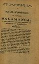 Boletín Oficial del Obispado de Salamanca. 16/8/1886, #18 [Issue]