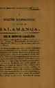 Boletín Oficial del Obispado de Salamanca. 1/9/1886, #19 [Issue]