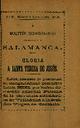 Boletín Oficial del Obispado de Salamanca. 12/10/1886, #22 [Issue]