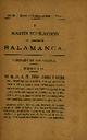 Boletín Oficial del Obispado de Salamanca. 1/5/1888, #9 [Issue]