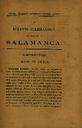Boletín Oficial del Obispado de Salamanca. 1/9/1888, #17 [Issue]