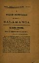 Boletín Oficial del Obispado de Salamanca. 1/1/1889, #1 [Issue]
