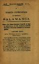 Boletín Oficial del Obispado de Salamanca. 15/4/1890, #9 [Issue]