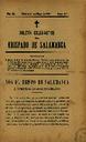 Boletín Oficial del Obispado de Salamanca. 1/5/1891, #9 [Issue]