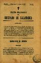 Boletín Oficial del Obispado de Salamanca. 1/6/1892, #11 [Issue]