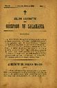 Boletín Oficial del Obispado de Salamanca. 2/1/1893, #1 [Issue]