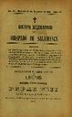 Boletín Oficial del Obispado de Salamanca. 15/11/1898, n.º 22 [Ejemplar]
