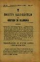 Boletín Oficial del Obispado de Salamanca. 15/3/1899, n.º 6 [Ejemplar]