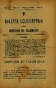 Boletín Oficial del Obispado de Salamanca. 1/8/1899, n.º 15 [Ejemplar]