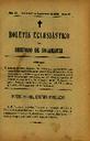 Boletín Oficial del Obispado de Salamanca. 1/9/1899, n.º 17 [Ejemplar]
