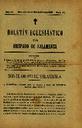 Boletín Oficial del Obispado de Salamanca. 15/11/1899, n.º 22 [Ejemplar]