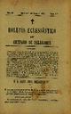 Boletín Oficial del Obispado de Salamanca. 1/5/1900, n.º 9 [Ejemplar]