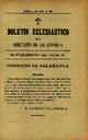 Boletín Oficial del Obispado de Salamanca. 16/4/1903, #4, SUPL [Issue]