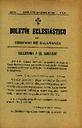 Boletín Oficial del Obispado de Salamanca. 1/9/1904, n.º 9 [Ejemplar]