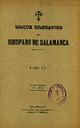 Boletín Oficial del Obispado de Salamanca. 1905, portada [Ejemplar]