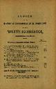 Boletín Oficial del Obispado de Salamanca. 1911, indice [Ejemplar]