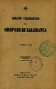 Boletín Oficial del Obispado de Salamanca. 1911, portada [Ejemplar]