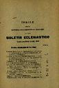 Boletín Oficial del Obispado de Salamanca. 1919, indice [Issue]