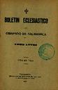 Boletín Oficial del Obispado de Salamanca. 1921, portada [Issue]