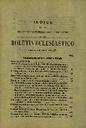 Boletín Oficial del Obispado de Salamanca. 1927, indice [Ejemplar]