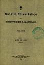 Boletín Oficial del Obispado de Salamanca. 1931, portada [Ejemplar]