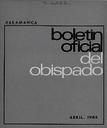 Boletín Oficial del Obispado de Salamanca. 4/1968, n.º 4 [Ejemplar]