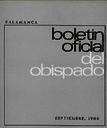 Boletín Oficial del Obispado de Salamanca. 9/1968, n.º 9 [Ejemplar]