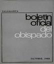 Boletín Oficial del Obispado de Salamanca. 10/1968, #10 [Issue]