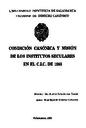 Condición canónica y misión de los institutos seculares en el C.I.C. de 1983 / [Thesis]