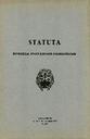 Statuta Pontificae Universitatis Salmanticensis [Book]
