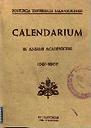 Calendarium 1961-1962 [Documento académico]