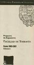 Guía Facultad de Teología 2000-2001 [Academic document]